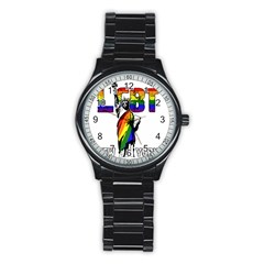 Lgbt New York Stainless Steel Round Watch by Valentinaart