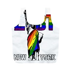 Lgbt New York Full Print Recycle Bags (m)  by Valentinaart