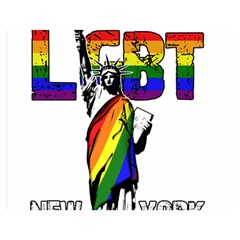 Lgbt New York Double Sided Flano Blanket (medium)  by Valentinaart