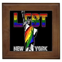 Lgbt New York Framed Tiles by Valentinaart