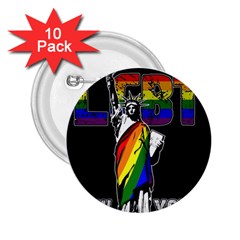 LGBT New York 2.25  Buttons (10 pack) 