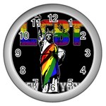 LGBT New York Wall Clocks (Silver)  Front