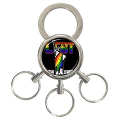 LGBT New York 3-Ring Key Chains