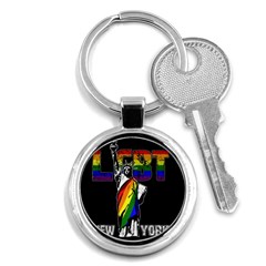 Lgbt New York Key Chains (round)  by Valentinaart