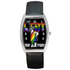 LGBT New York Barrel Style Metal Watch