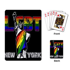 Lgbt New York Playing Card by Valentinaart