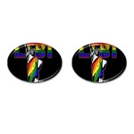 LGBT New York Cufflinks (Oval) Front(Pair)