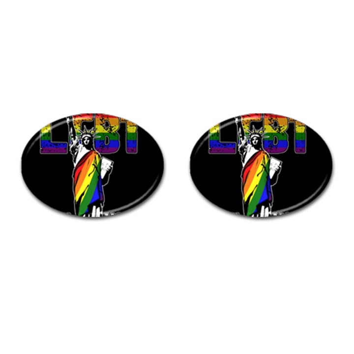 LGBT New York Cufflinks (Oval)