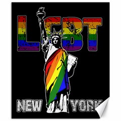 Lgbt New York Canvas 8  X 10  by Valentinaart