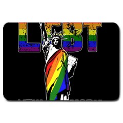 Lgbt New York Large Doormat  by Valentinaart