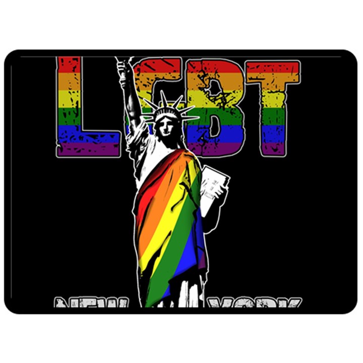 LGBT New York Fleece Blanket (Large) 