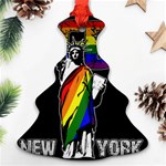 LGBT New York Christmas Tree Ornament (Two Sides) Front