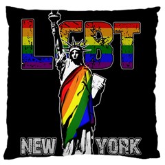 LGBT New York Large Cushion Case (Two Sides)