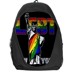 Lgbt New York Backpack Bag by Valentinaart