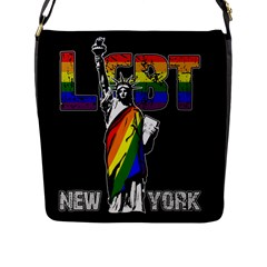 LGBT New York Flap Messenger Bag (L) 