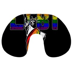 Lgbt New York Travel Neck Pillows by Valentinaart