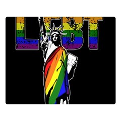 Lgbt New York Double Sided Flano Blanket (large)  by Valentinaart