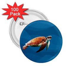 Sea Turtle 2 25  Buttons (100 Pack)  by Valentinaart