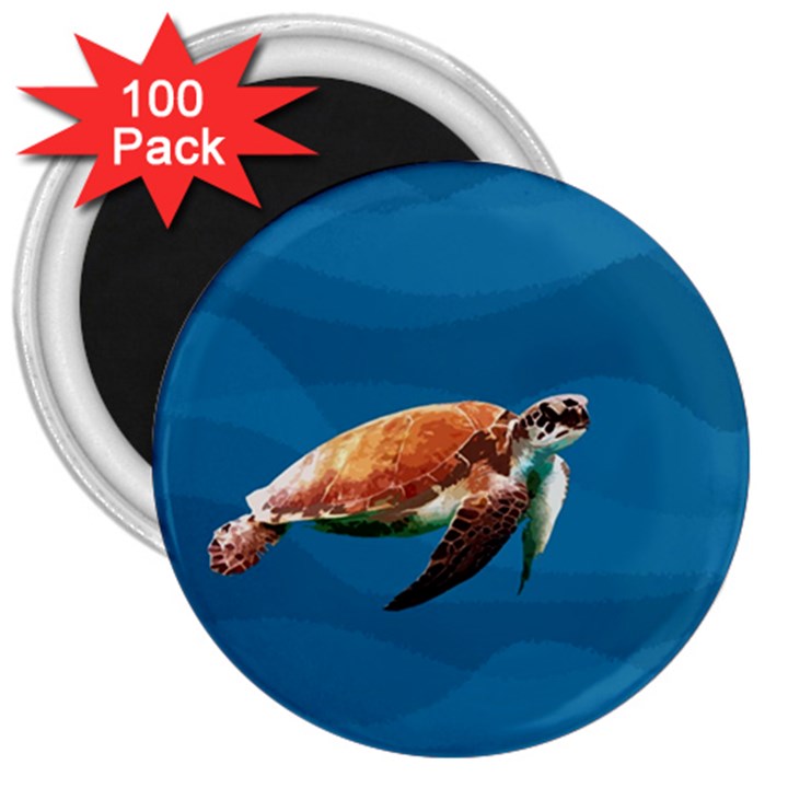 Sea Turtle 3  Magnets (100 pack)