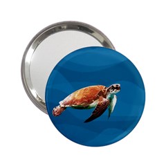 Sea Turtle 2 25  Handbag Mirrors by Valentinaart