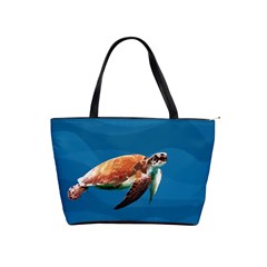 Sea Turtle Shoulder Handbags by Valentinaart