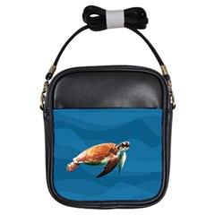 Sea Turtle Girls Sling Bags by Valentinaart