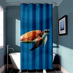 Sea Turtle Shower Curtain 36  X 72  (stall)  by Valentinaart