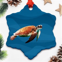 Sea Turtle Ornament (snowflake) by Valentinaart