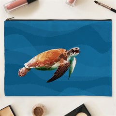 Sea Turtle Cosmetic Bag (xxxl)  by Valentinaart