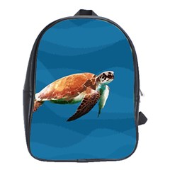 Sea Turtle School Bag (xl) by Valentinaart