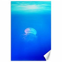 Jellyfish Canvas 24  X 36  by Valentinaart