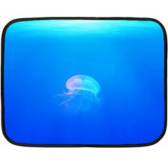 Jellyfish Fleece Blanket (mini) by Valentinaart