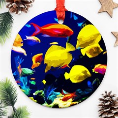 Tropical Fish Ornament (round) by Valentinaart