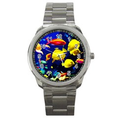 Tropical Fish Sport Metal Watch by Valentinaart