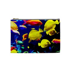 Tropical Fish Cosmetic Bag (medium)  by Valentinaart