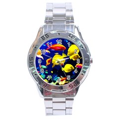 Tropical Fish Stainless Steel Analogue Watch by Valentinaart