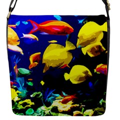 Tropical Fish Flap Messenger Bag (s) by Valentinaart