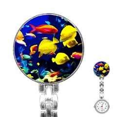 Tropical Fish Stainless Steel Nurses Watch by Valentinaart