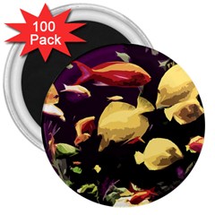 Tropical Fish 3  Magnets (100 Pack) by Valentinaart