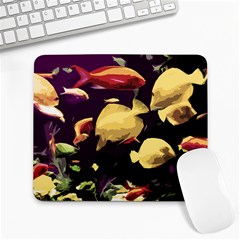 Tropical Fish Large Mousepads by Valentinaart