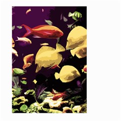 Tropical Fish Large Garden Flag (two Sides) by Valentinaart