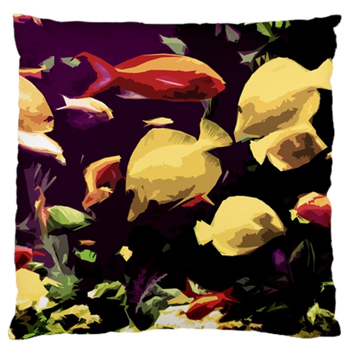 Tropical fish Large Cushion Case (Two Sides)