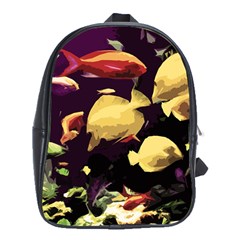 Tropical Fish School Bag (xl) by Valentinaart