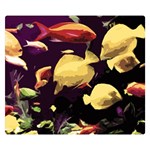 Tropical fish Double Sided Flano Blanket (Small)  50 x40  Blanket Back