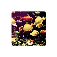 Tropical Fish Square Magnet by Valentinaart