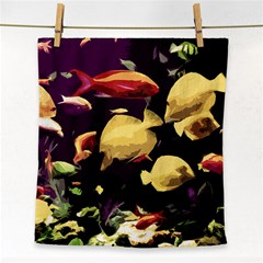 Tropical Fish Face Towel by Valentinaart