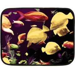 Tropical Fish Fleece Blanket (mini) by Valentinaart