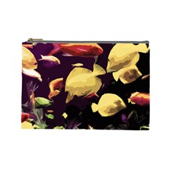 Tropical Fish Cosmetic Bag (large)  by Valentinaart