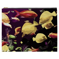 Tropical Fish Cosmetic Bag (xxxl)  by Valentinaart