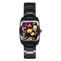 Tropical Fish Stainless Steel Barrel Watch by Valentinaart